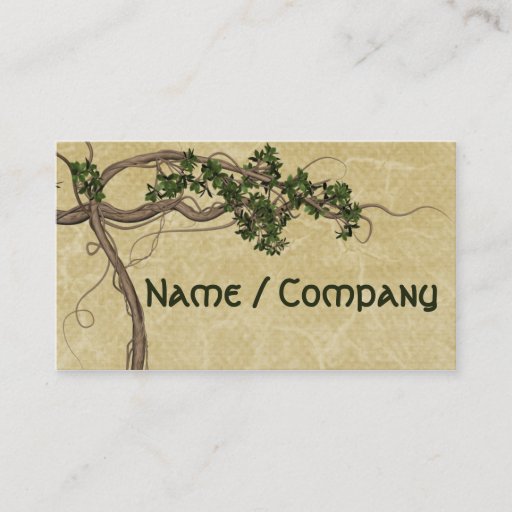 Customizable Jungle Vines Business Cards