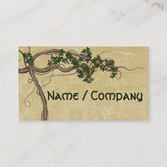 Jungle Vines Business Card (Front)