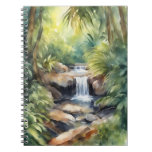 Jungle Waterfall Spiral Notebook