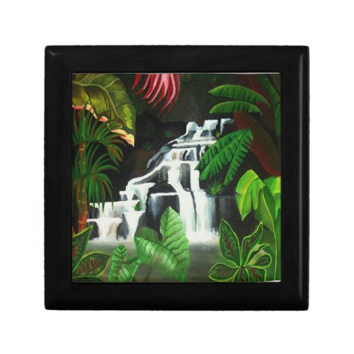 Jungle Waterfall Wilderness Acrylic Painting Gift Box