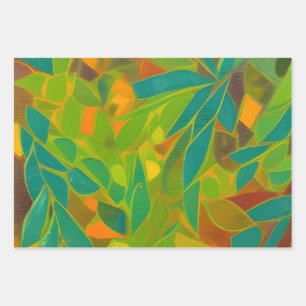 jungle wrapping paper sheets