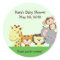 JUNGLE ZOO PARTY Customizable Favor Sticker