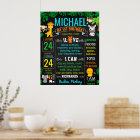 Jungle Zoo Safari Animals Wild one Birthday
