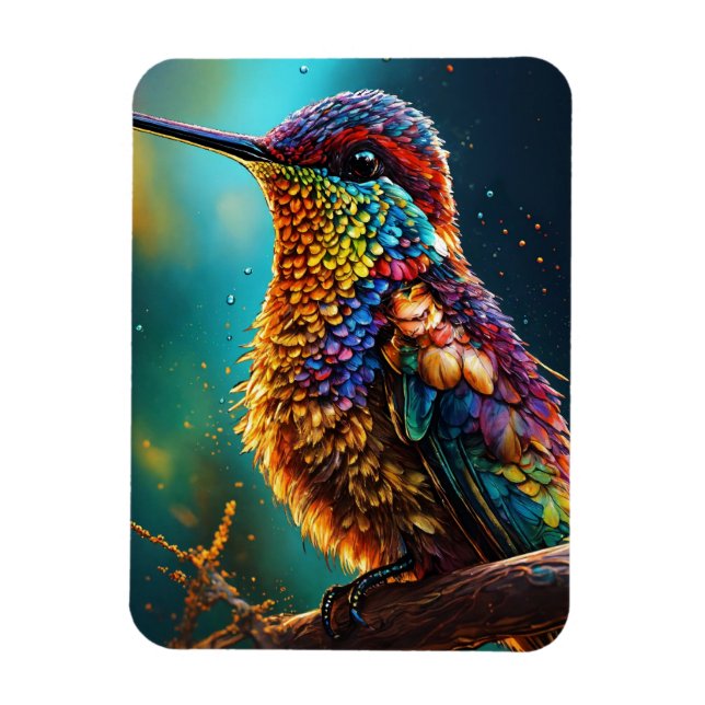 #JungleBirdsFlexiblePhotoMagnet Magnet (Vertical)