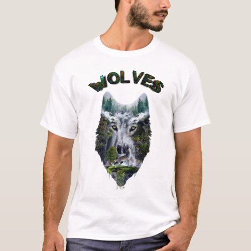 Jungles Wolves T_Shirt