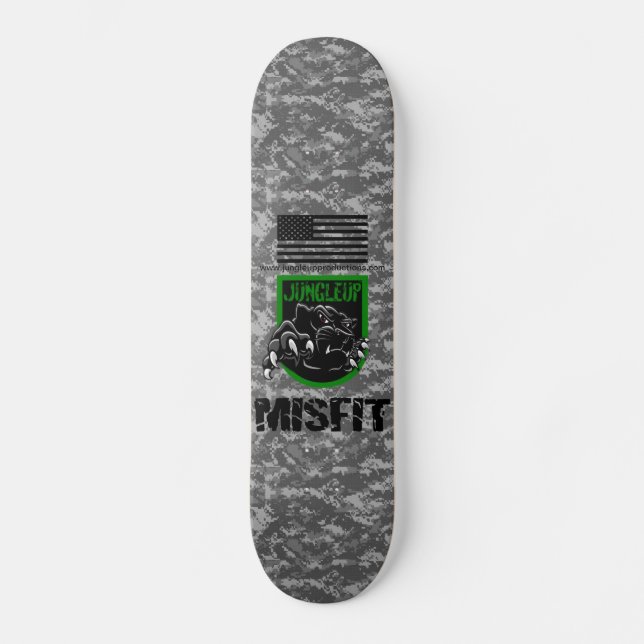 Jungleup Misfit Skateboard Deck (Front)