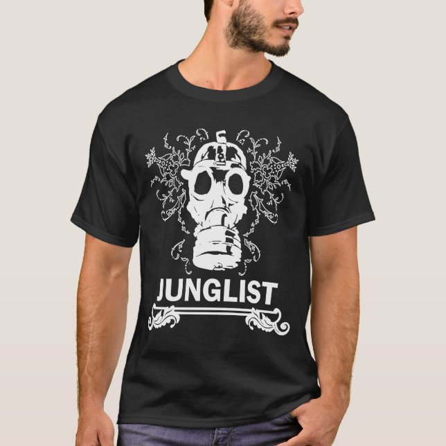 Junglis Dnb Drum N Bass Edm Rave Jungle Bass Dj T-Shirt (Front)