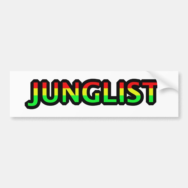 Junglist Bumper Sticker (Front)