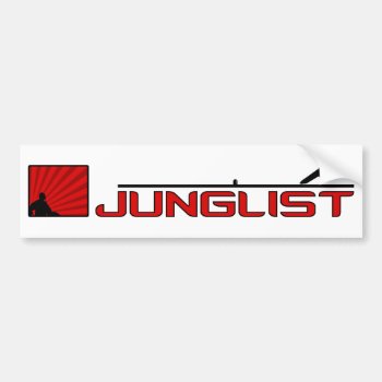 Junglist Turntable Bumper Sticker by FreeFormation at Zazzle
