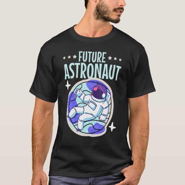 Junior Astronaut Science Kids Outer Space Future A T-Shirt (Front)