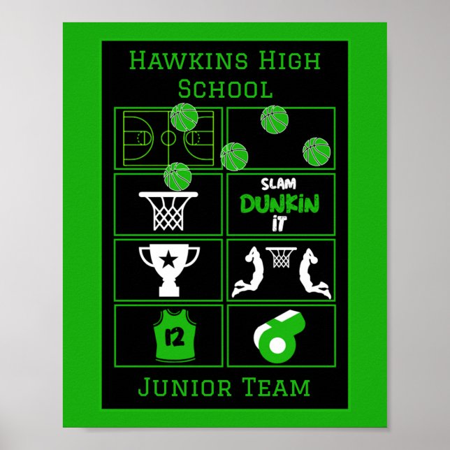 Junior Basketball Players  Poster (Front)