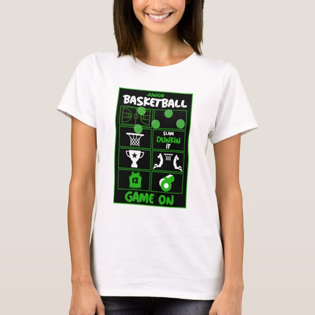 Junior Basketball Players T-Shirt (Front)