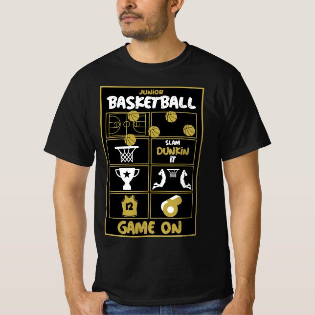 Junior Basketball Players   T-Shirt (Front)
