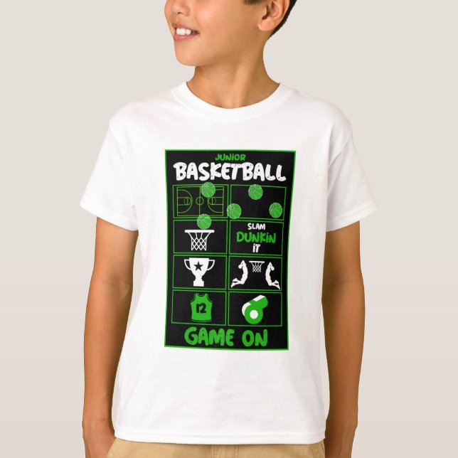 Junior Basketball Players T-Shirt (Front)