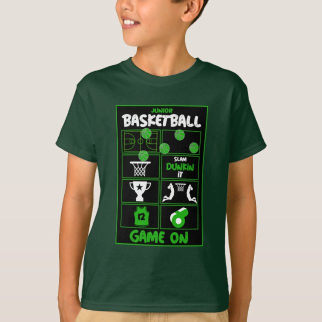 Junior Basketball Players T-Shirt (Front)