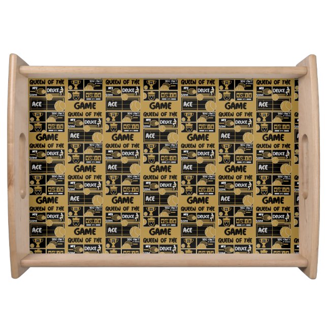 Junior Boys Tennis King Of The Game    Serving Tray (Front)