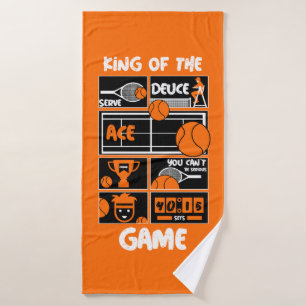 Junior Boys Tennis Player Bath Towel