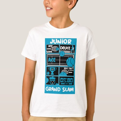 Junior Boys Tennis Player       T_Shirt