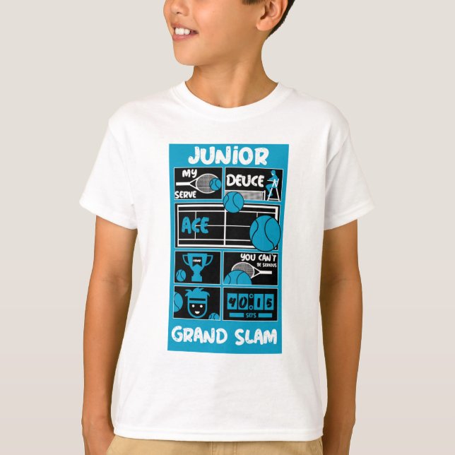 Junior Boys Tennis Player       T-Shirt (Front)