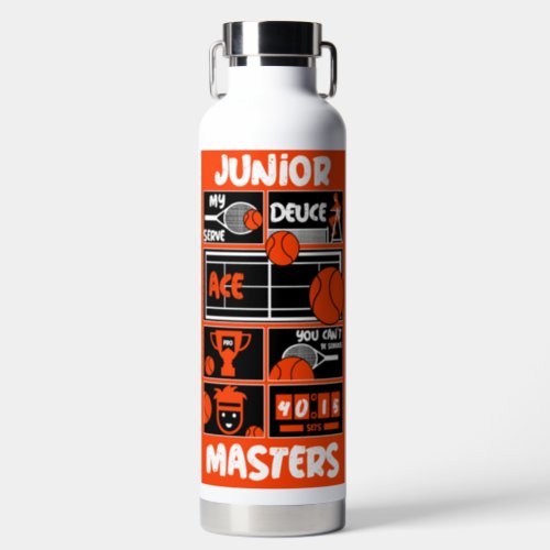 Junior Boys Tennis Player      Water Bottle