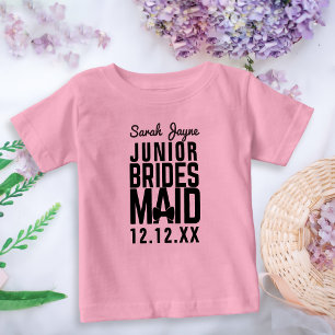 Junior Bridesmaid Bridal Party Custom Name T-Shirt