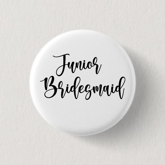 Junior Bridesmaid Button (Front)