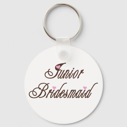 Junior Bridesmaid Classy Browns Keychain