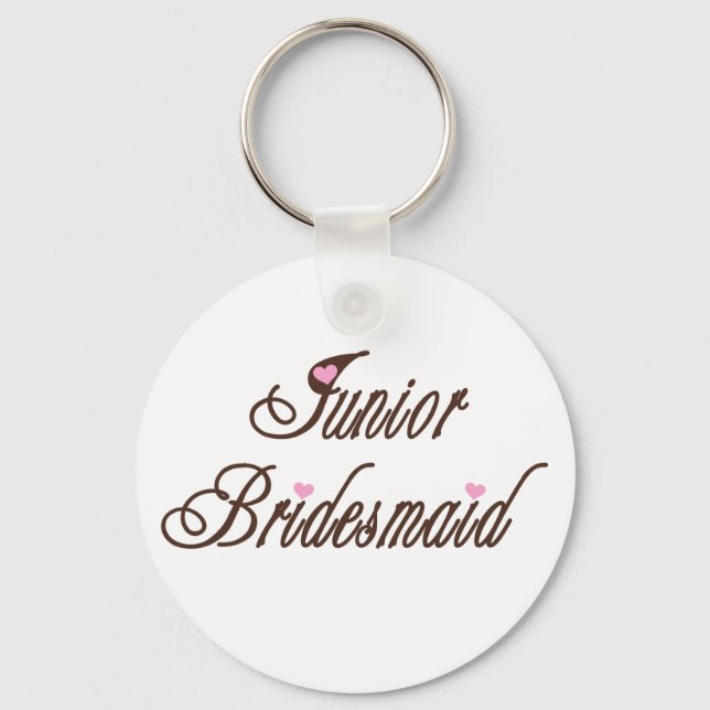 Junior Bridesmaid Classy Browns Keychain (Front)