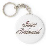Junior Bridesmaid Classy Browns Keychain