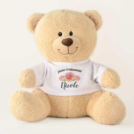 personalised bridesmaid teddy bear