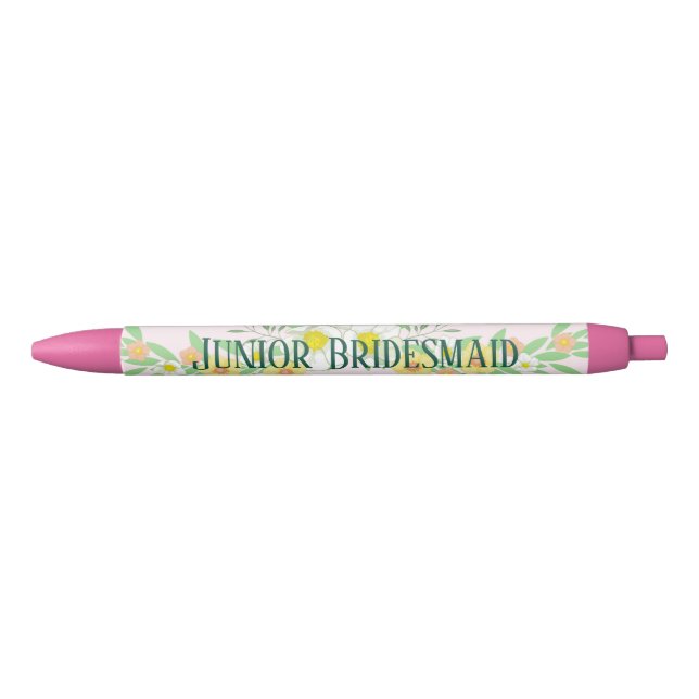 Junior Bridesmaid Floral Pen (Front)