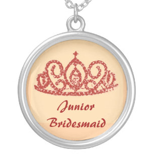 Junior Bridesmaid Silver Plated Necklace