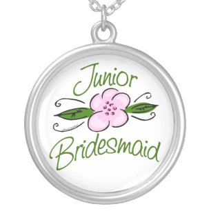 Junior Bridesmaid Silver Plated Necklace