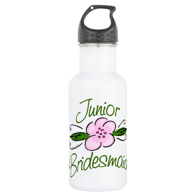 Junior Bridesmaid Stainless Steel Water Bottle (Front)