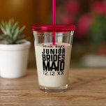 Junior Bridesmaid Wedding Favor Acrylic Tumbler<br><div class="desc">Need a thank you gift for your Junior Bridesmaid? She'll be able to use this and makes a great gift for a great little girl doing a great job on your great day. Great!</div>