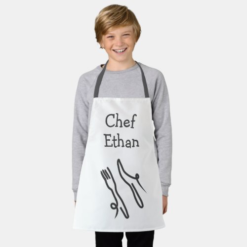 Junior chef boys gourmet kids apron