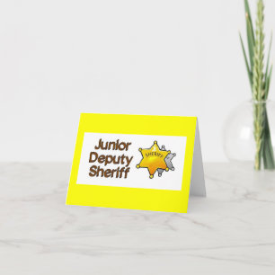 Junior Deputy Sheriff Baby Shower Invitation