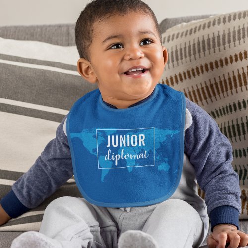 Junior Diplomat Little World Traveler Baby Bib