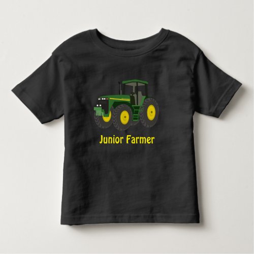 Junior Farmer and green tractor Toddler T_shirt