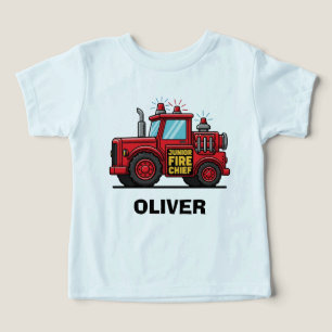 Junior Fire Chief Firefighter Truck Toddler T-shirt