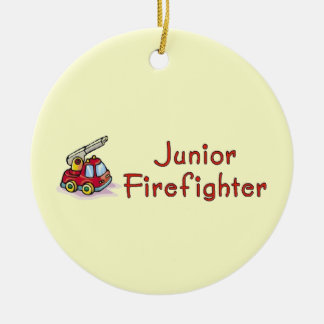 Junior Firefighter Ceramic Ornament