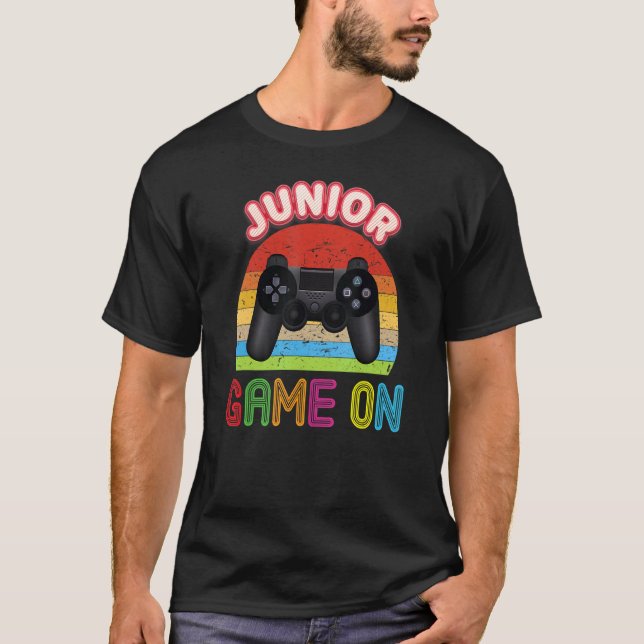 Junior Game On Video Console Back To School Kid St T-Shirt (Front)