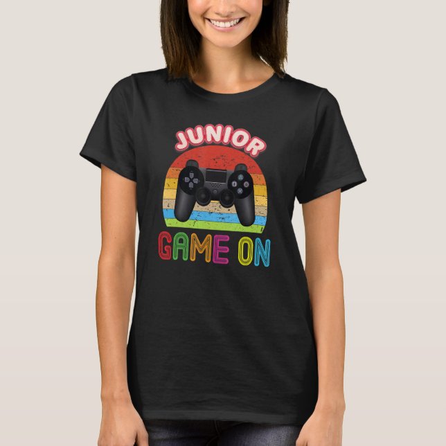 Junior Game On Video Console Back To School Kid St T-Shirt (Front)