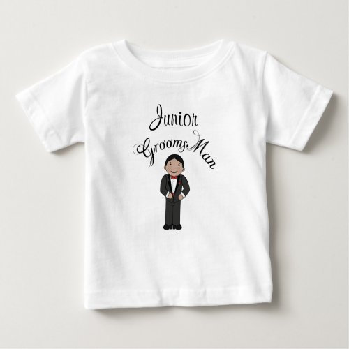Junior Grooms Man Wedding Party Gift Baby T_Shirt