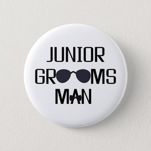 Junior Groomsman Wedding Party Button