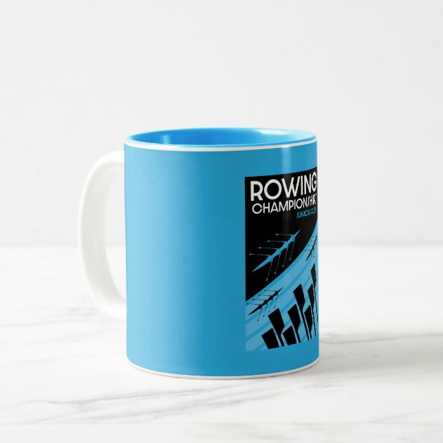 Junior International Rowing Two-Tone Coffee Mug (Front Left)