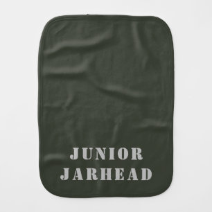 Junior Jarhead Military Baby Burp Cloth