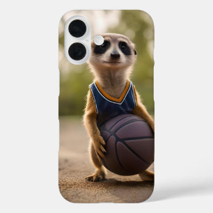 Junior Meerkat Basketball Player, iPhone 16 Case