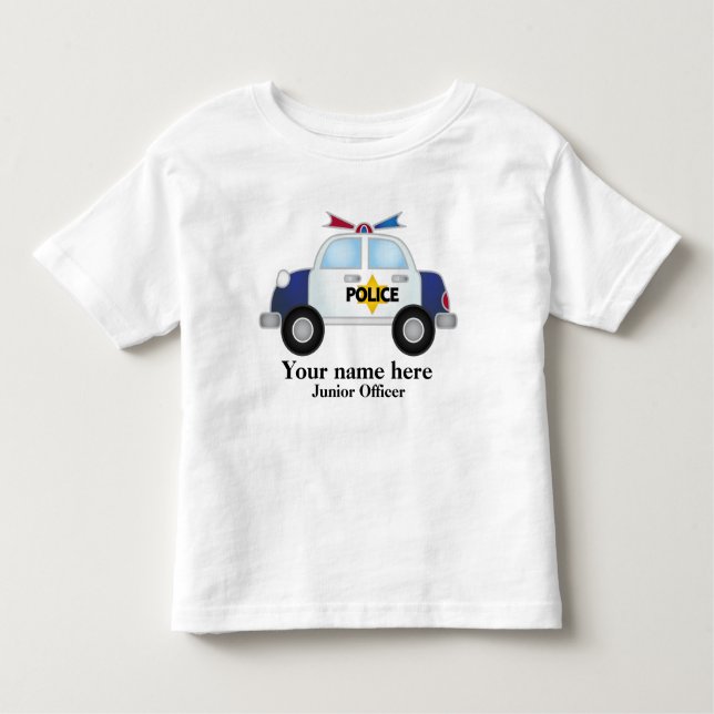 Junior Officer Police Car t shirt (Front)