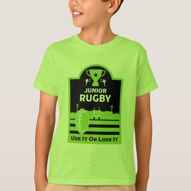 Junior Rugby Players T-Shirt (Front)